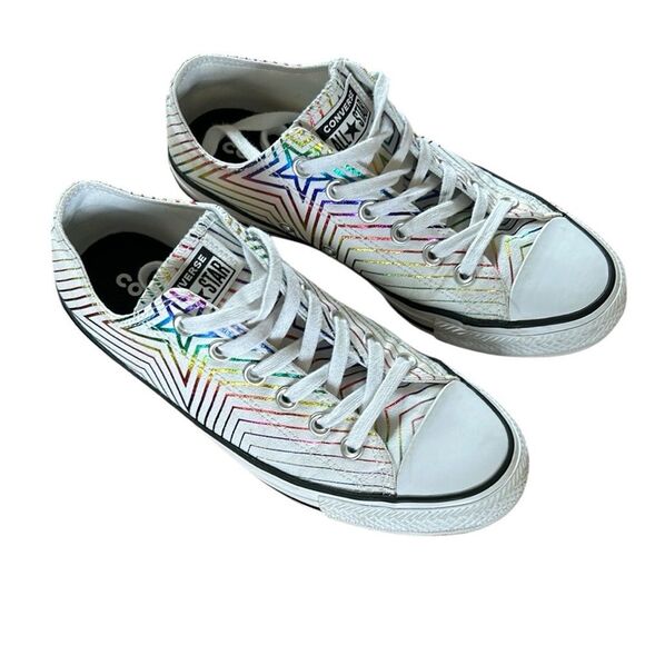 Converse Chuck Taylor All Star Rainbow Stripe Sneakers - Picture 1 of 10
